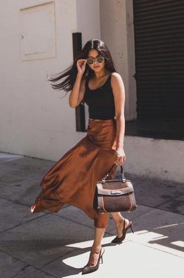 Beautiful Midi Skirts Outfit Ideas To Wear Right Now 2023