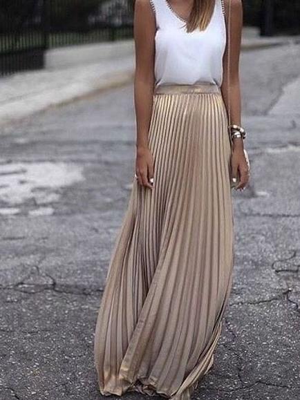 Maxi Skirts Simple Outfit Ideas To Try Now 2023 - Street Style Review