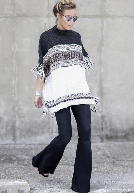 Ponchos For Modern Women: Best OOTD Ideas 2023