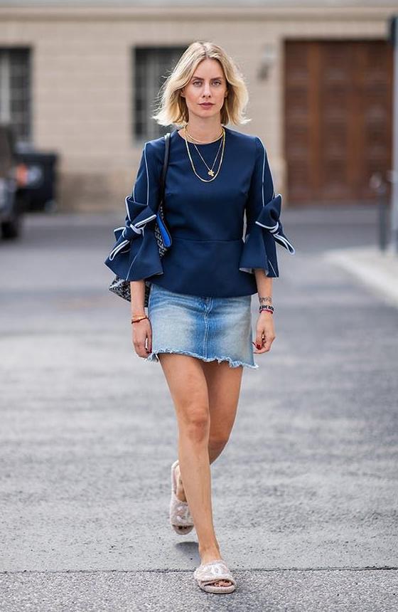 How To Wear Jean Skirts And With What 2023 - Street Style Review