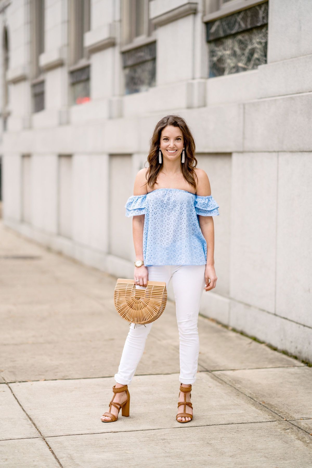 Off The Shoulder Tops Outfit Ideas For Spring 2023 - Street Style Review