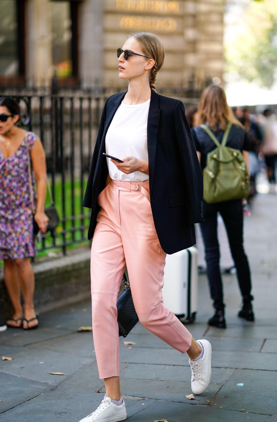 How to Wear a Pink Suit Like a Hipster