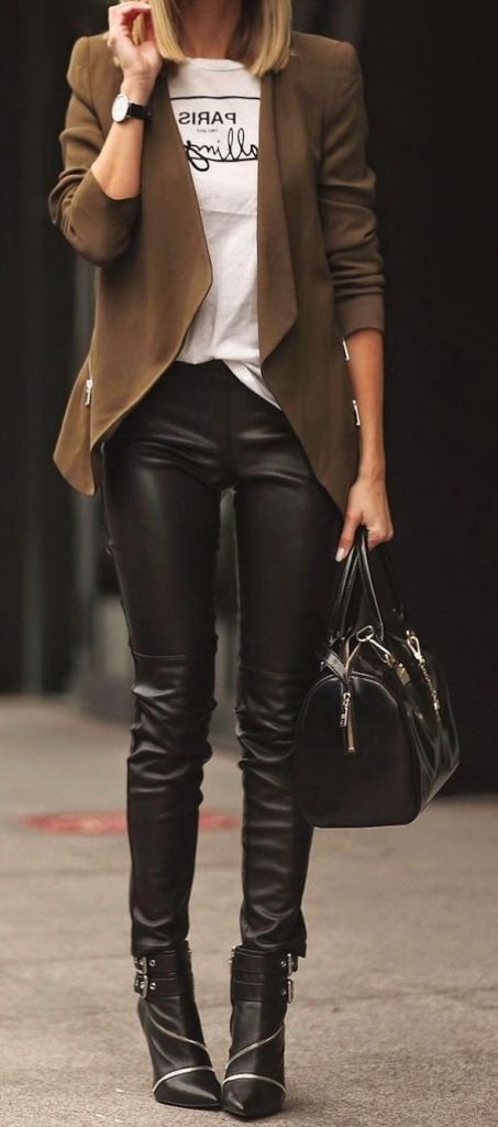 What To Wear With Leather Pants For Ladies: Simple Guide 2023 - Street ...