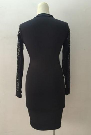 Black Sequin Cocktail Dresses With Sleeves: You Favorite Choice For Special Events 2023