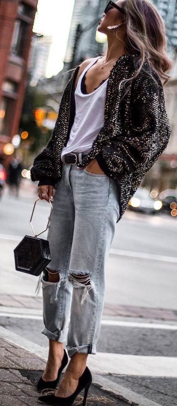 Boyfriend Jeans Outfit Ideas For Women 2023 - Street Style Review