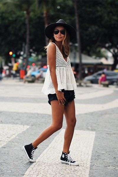 How to Style High Top Sneakers with Shorts 2023