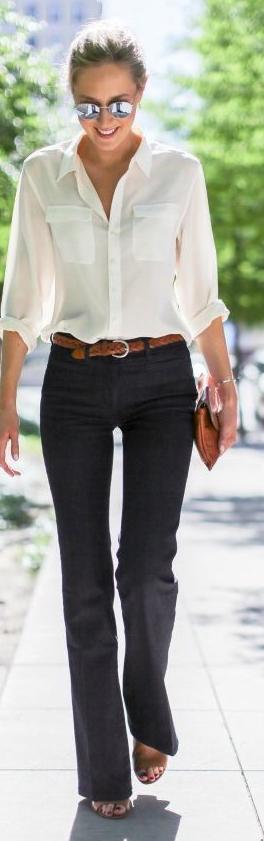Are Black Pants And White Shirt Still Considered To Be A Trendy Combination