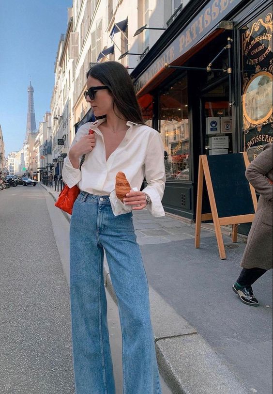 Can Women Wear White Shirts With Jeans 2023 - Street Style Review