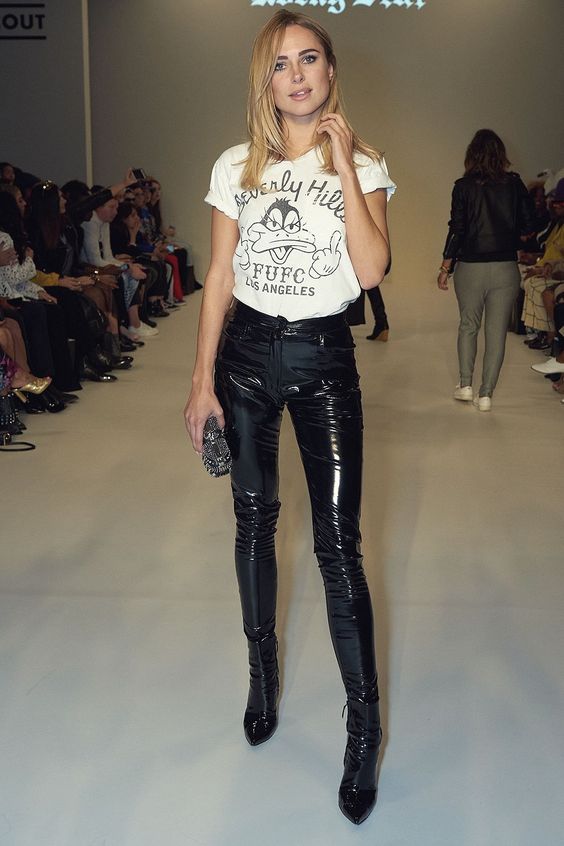 How To Style Patent Black Leather Pants 2023