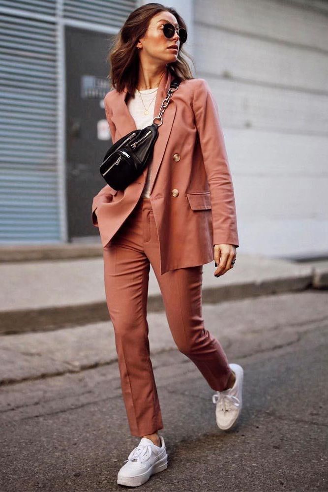 How To Wear Suits With Sneakers For Women: Easy Style Guide 2023