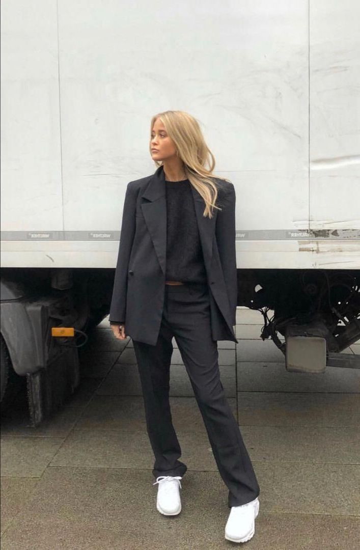 How To Wear Suits With Sneakers For Women: Easy Style Guide 2023
