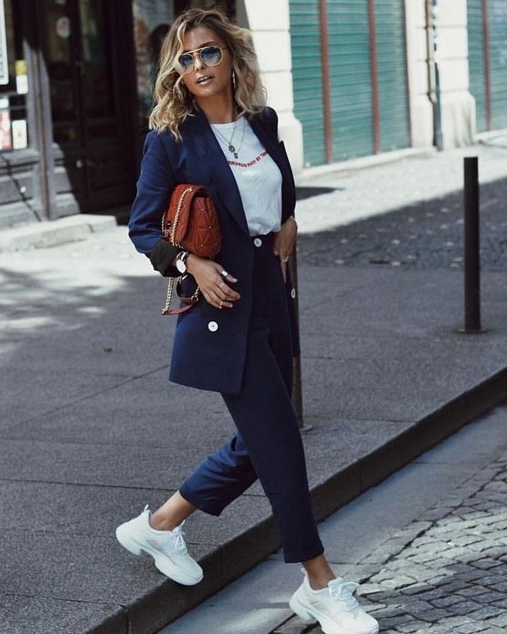 How To Wear Suits With Sneakers For Women: Easy Style Guide 2023