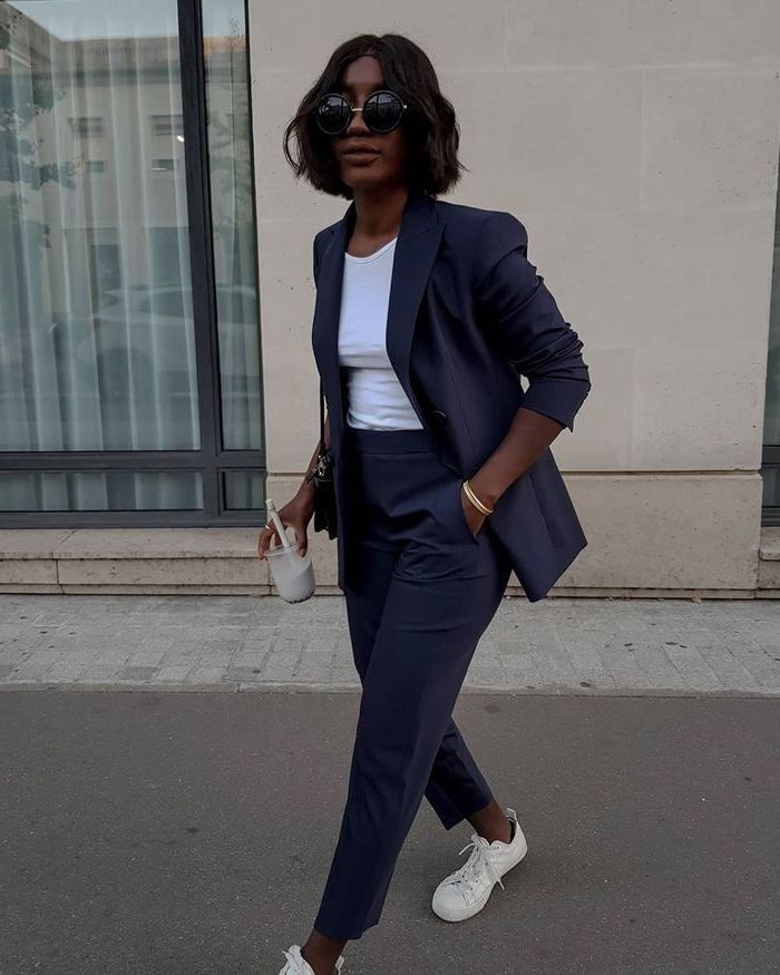 How To Wear Suits With Sneakers For Women: Easy Style Guide 2023